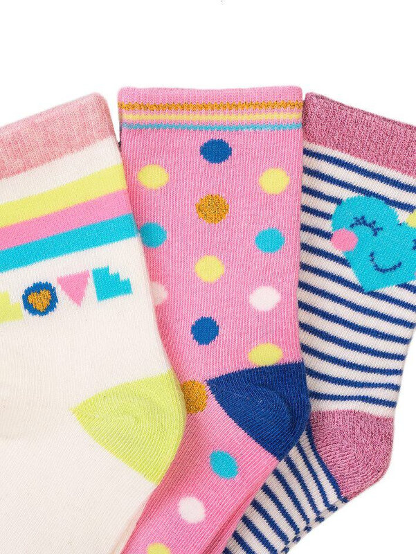 Minoti Dívčí ponožky 3 ks Vel. 128/140