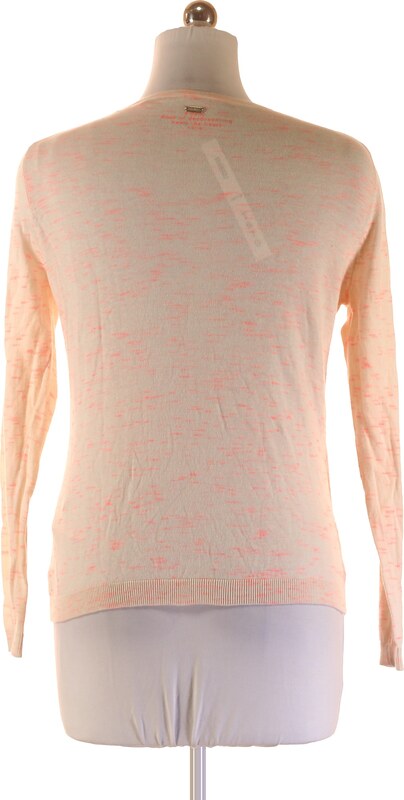 S.OLIVER Dámský Lehký Kardigan Béžový S Růžovým Melírem Propínací Vel. 38