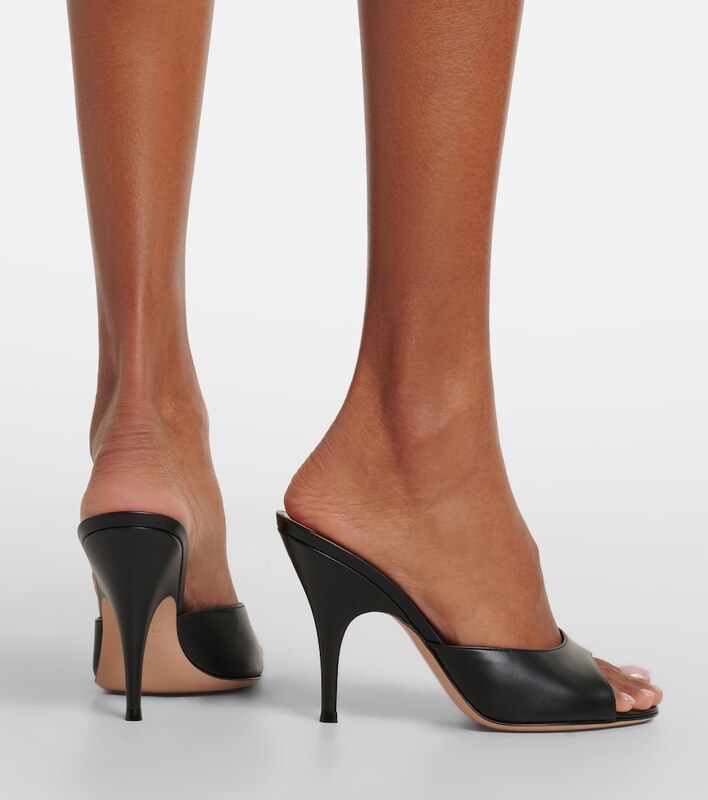 Gianvito Rossi Sofia leather mules