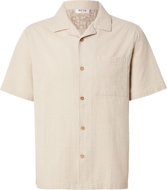 INDICODE JEANS Košile 'INDrill' režná