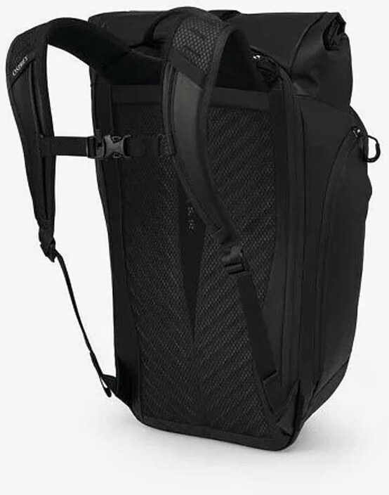 Batoh Osprey Transporter Roll Top Backpack Raven Black/ Black 30 l