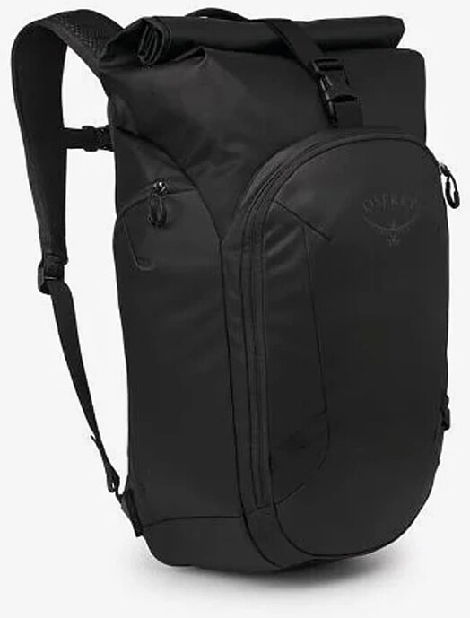 Batoh Osprey Transporter Roll Top Backpack Raven Black/ Black 30 l