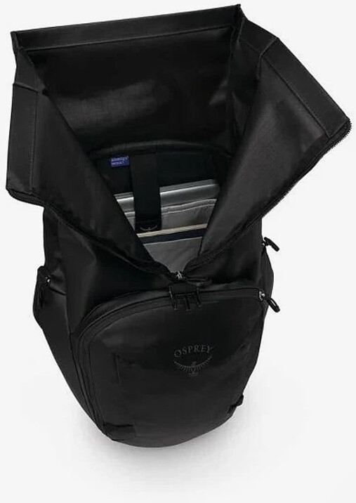 Batoh Osprey Transporter Roll Top Backpack Raven Black/ Black 30 l