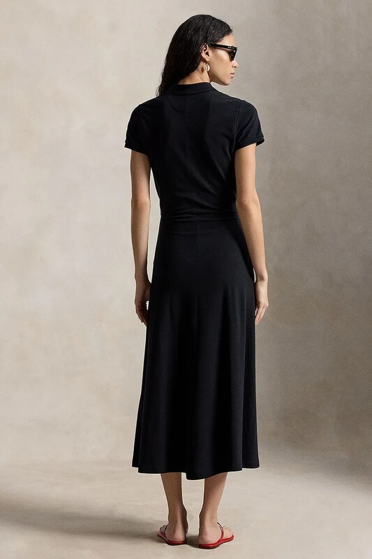 Polo Ralph Lauren rozšířené šaty bavlněné