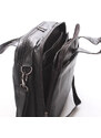 Luxusní pánská kožená taška přes rameno BELLUGIO Casa, černá
