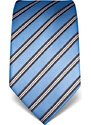 Pruhovaná kravata Vincenzo Boretti 21998 - světle modrá