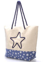 Bellugio Plážová taška s hvězdou Sarah, modrá