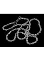 Pletený ocelový řetízek typu Valis | DG Šperky