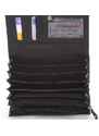 Velká kožená černá peněženka - Delami Juse černá