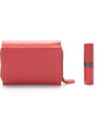 Kožená červená peněženka - Delami 8230 červená