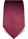Červeno modrá kravata Vincenzo Boretti 21989 - kohoutí stopa