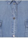 Světle modré džínové košilové šaty VERO MODA Silla