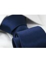 Tmavě modrá pánská kravata s pruhy