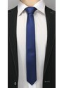 Tmavě modrá pánská kravata s pruhy