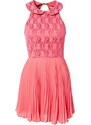 Levné růžové šifón šaty