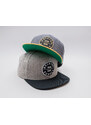 Kšiltovka BRIXTON OATH III Medium Profile MP Light Heather Grey/Black Snapback