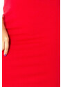 NUMOCO Elegantní červené šaty MARTA Červená
