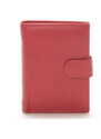 Pánská kožená červená peněženka - Delami 8703 červená