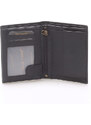 WILD collection Pánská kožená peněženka černá - WILD Bartholomaios černá