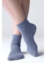 GINA Bambusové ponožky GINA 82001P středně vysoké šedé