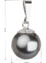Evolution Group s.r.o. Stříbrný přívěsek s šedou Swarovski kulatou perlou 34150.3