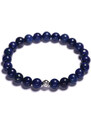 Lavaliere Pánský korálkový náramek - 8 mm modrý lapis lazuli