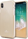 Ochranný kryt pro iPhone XS / X - Mercury, Jelly Case Gold