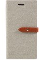 Pouzdro / kryt pro iPhone XS / X - Mercury, Milano Diary BEIGE/BROWN