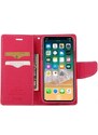 Pouzdro / kryt pro iPhone XS / X - Mercury, Fancy Diary HOTPINK/NAVY