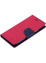 Pouzdro / kryt pro iPhone XS / X - Mercury, Fancy Diary HOTPINK/NAVY