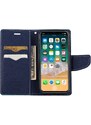 Pouzdro / kryt pro iPhone XS / X - Mercury, Fancy Diary MINT/NAVY