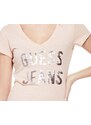 GUESS tričko Sessita Reversible Sequin Tee růžové, 10348-XS