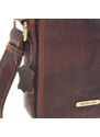 SendiDesign Menší hnědá pánská kožená taška - Sendi Design Merlin hnědá