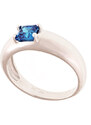 A-diamond.eu jewels Prstýnek stříbrný s modrým kamínkem 173