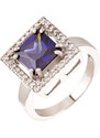 A-diamond.eu jewels Dámský prsten s nebesky modrým čtvercem 284
