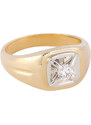 A-diamond.eu jewels Pánský zlatý prsten s přírodním diamantem