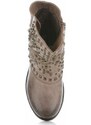 dámské kotníčkové boty Crystal Shoes khaki 303-PAk
