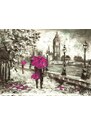 Malvis Obraz Londýn v dešti Purple