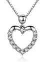 Royal Fashion náhrdelník Třpytivé srdce SCN025