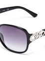 Outlet - GUESS brýle Oversized Chain-Trim Sunglasses černé, 34