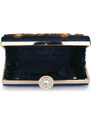 L&S Fashion LS Fashion Dámská kabelka psaníčko s kamínky LSE00322 tmavě modré