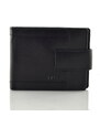 Pánská kožená peněženka Lagen s přezkou - černá