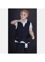 Armani Junior Luxusní dětská vesta Armani tmavě modrá 154cm