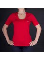 Armani Jeans Luxusní dámské červené tričko Armani XL