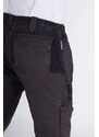Značkové pánské hnědé džinové kalhoty Armani Jeans 48