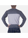 Luxusní pánský šedý svetr Armani Jeans S