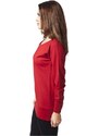 Urban Classics Ladies Wideneck Crewneck red