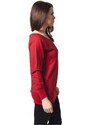 Urban Classics Ladies Wideneck Crewneck red