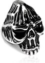 Pánský prsten z chirurgické oceli lebka S85085