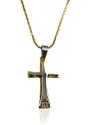 BM Jewellery Náhrdelník křížek z chirurgické oceli S160090